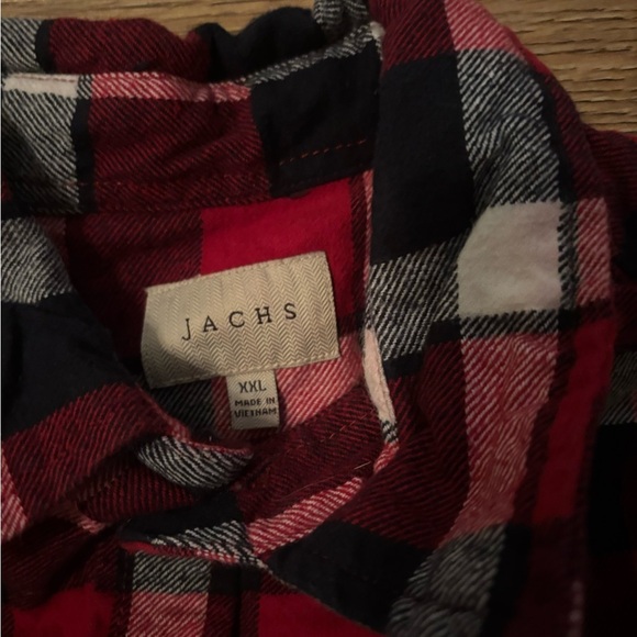 Jachs Red and Black Plaid Men's Shirt - Picture 3 of 4